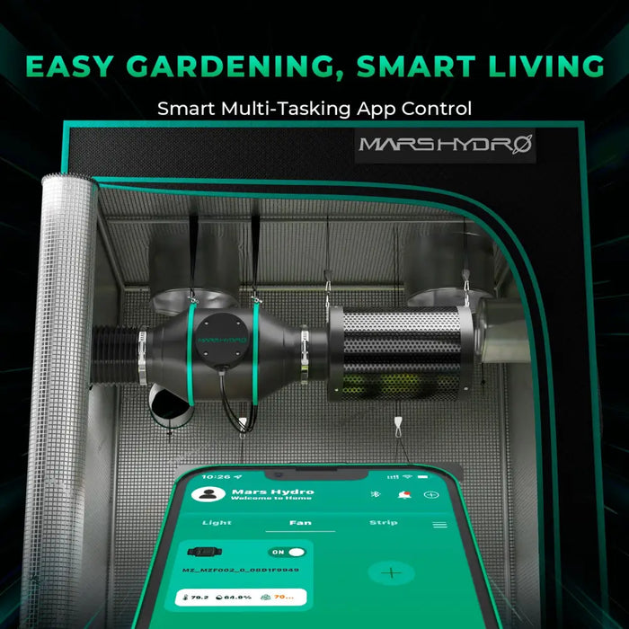 Intelligentes Gartensystem mit App-Steuerung.