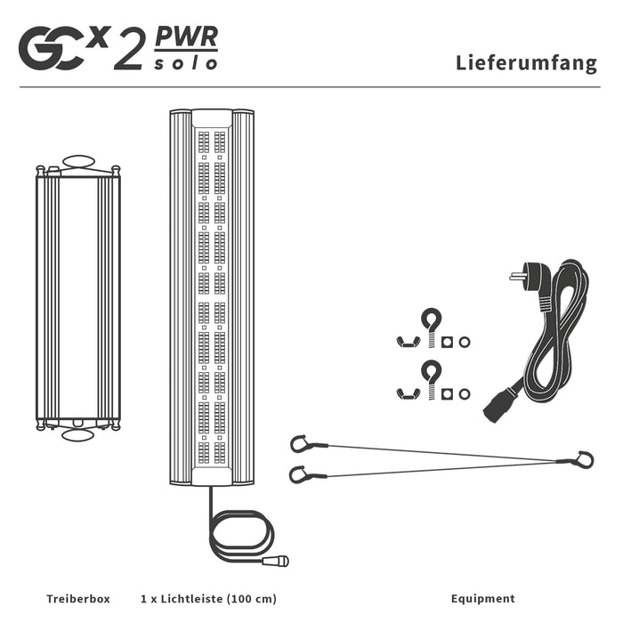 Greenception GCx-2solo PWR 80W LED-Wachstumslampe – Optimiert für die Blütephase