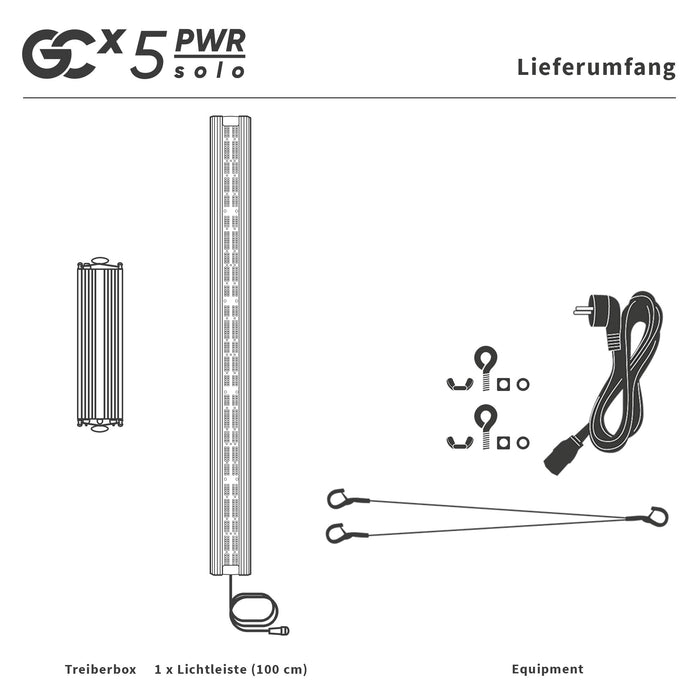 Greenception GCx-5solo PWR 200W LED-Wachstumsleuchte – Optimiert für die Blütephase