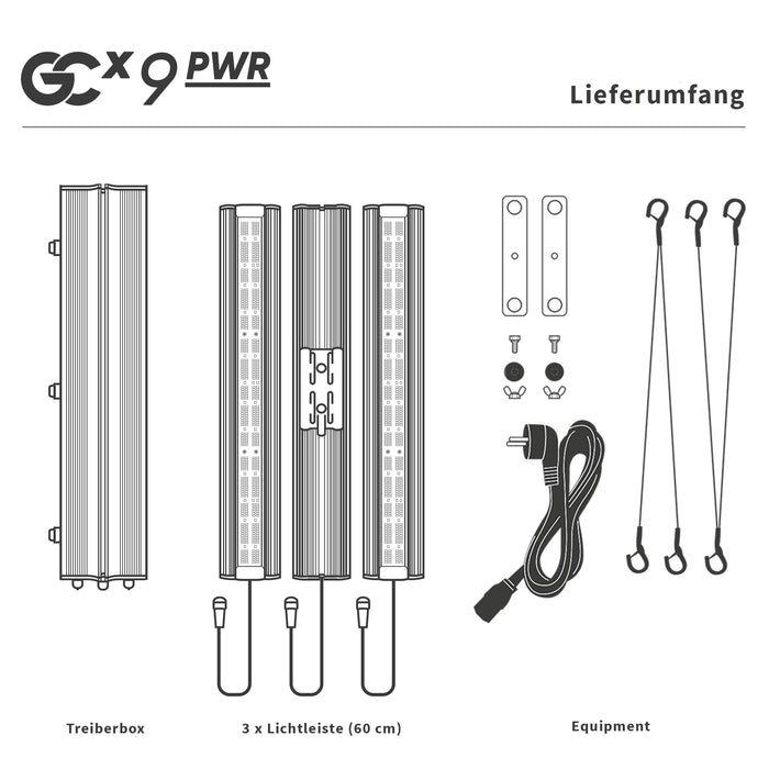 Greenception GCx-9 PWR 360W LED-Pflanzenlampe – Vielseitigkeit für Wuchs und Blüte