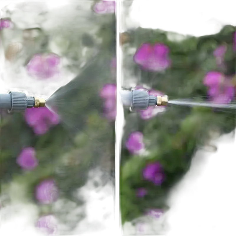 Verstellbare Gartenschlauchdüse.