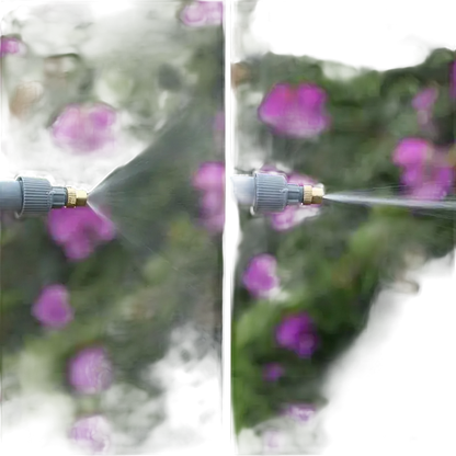 Verstellbare Gartenschlauchdüse.
