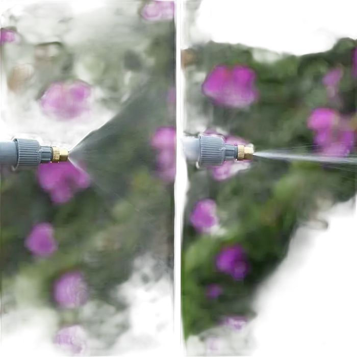 Verstellbare Gartenschlauchdüse.