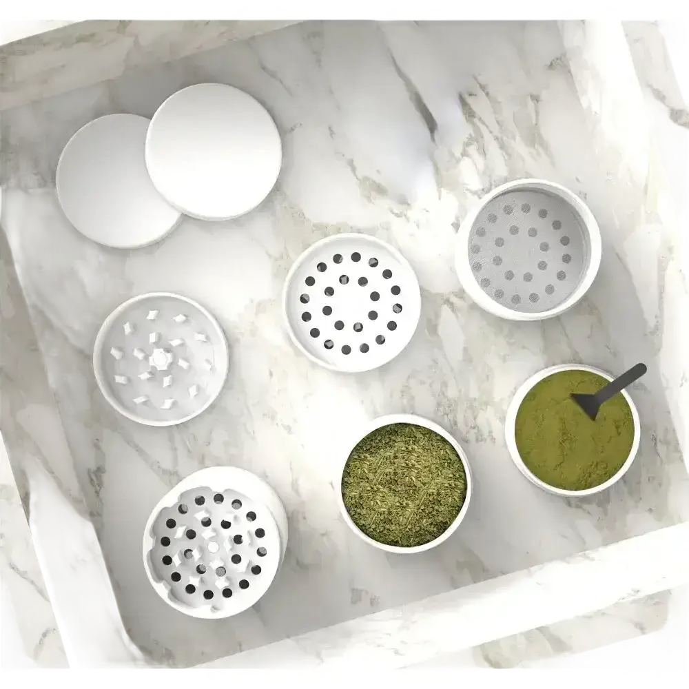 GrowIt24 Herb Grinder Set with Multiple Compartments for Efficient Grinding and Storage