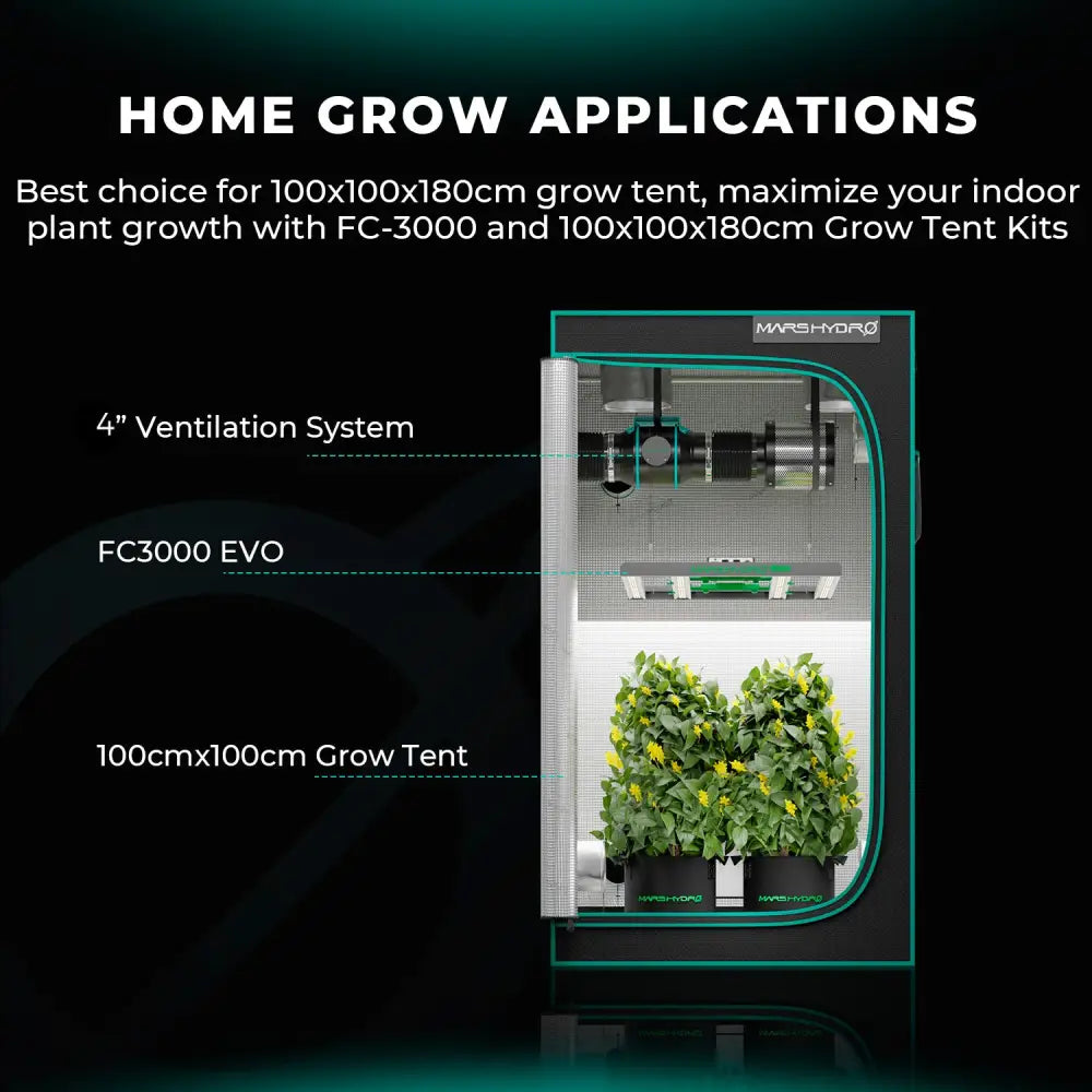 Einrichtung eines Indoor-Grow-Zeltes.