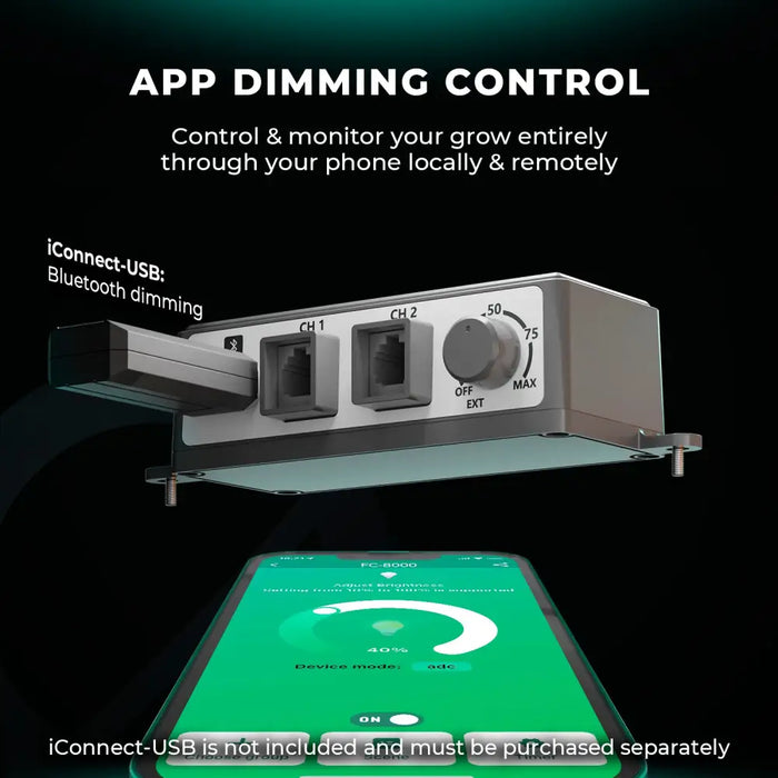 App-gesteuertes Dimmgerät.