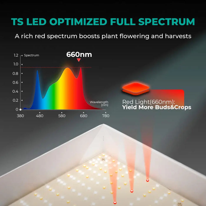 LED-Wachstumslicht mit Vollspektrum-Optimierung.
