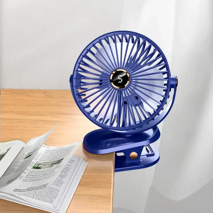 Blauer Aufsteckventilator.