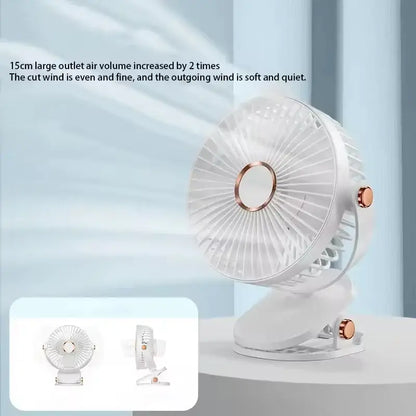 Weißer tragbarer Ventilator.