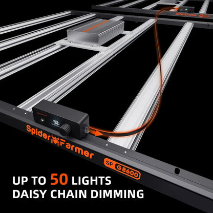 Spider Farmer grow light.