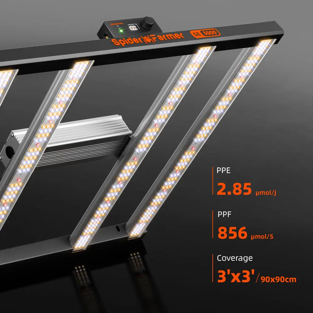Spider Farmer SF 3000 LED-Anbauleuchte.