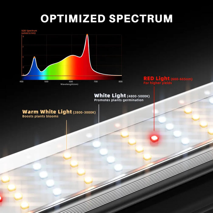 LED-Wachstumslicht mit optimiertem Spektrum.
