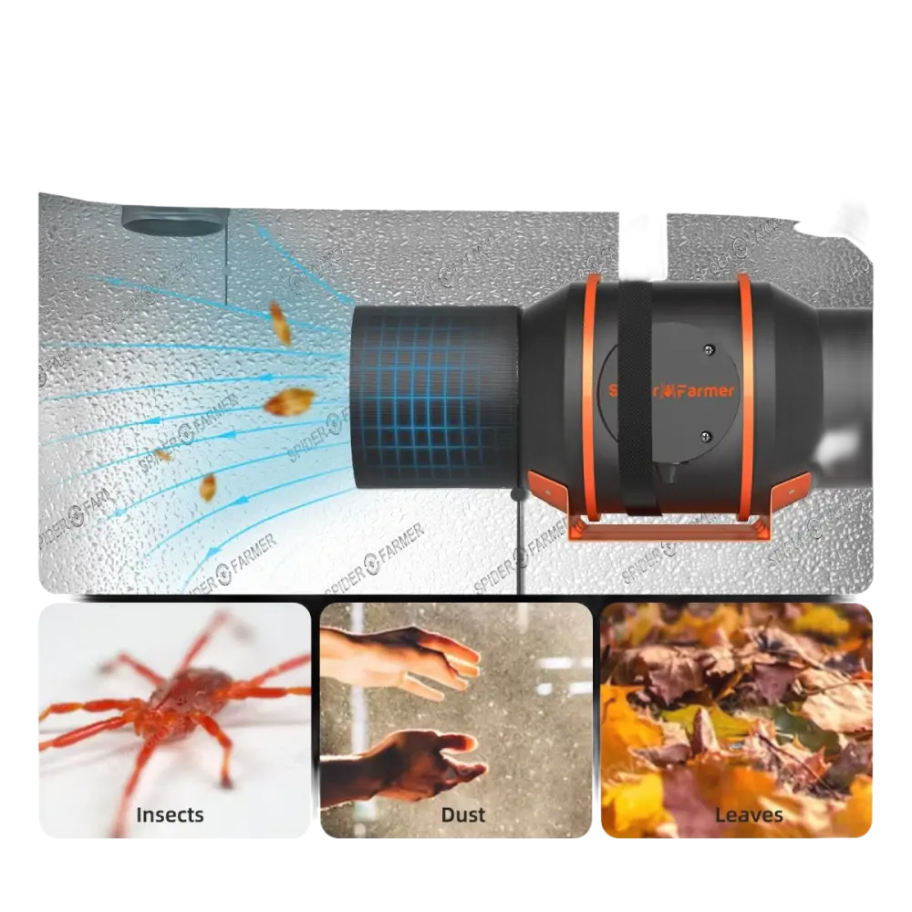 Abdeckung der Entlüftungsöffnung des Kanalfilters.