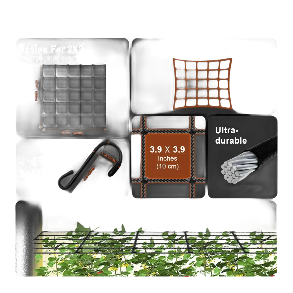 Spaliernetz mit elastischem Design und langlebiger Konstruktion.